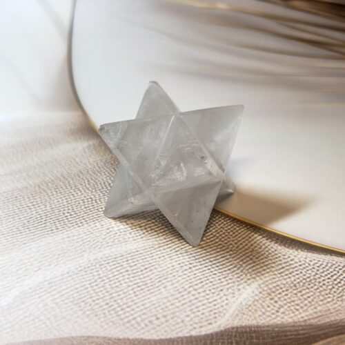 Clear Quartz Merkaba Star