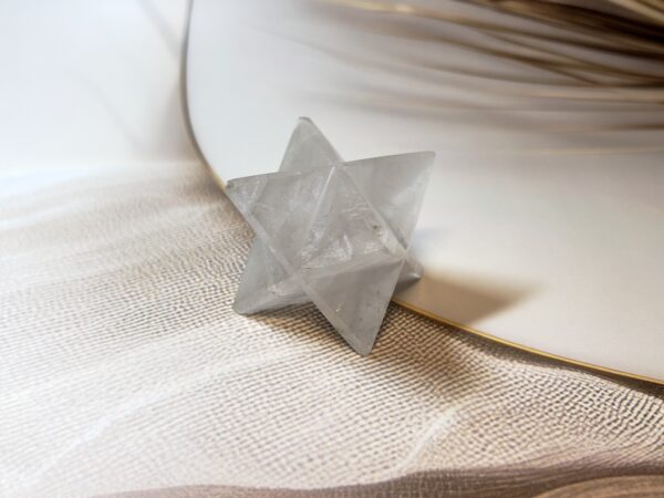 Clear Quartz Merkaba Star