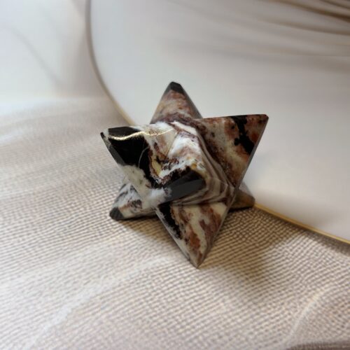 Zebra Jasper Merkaba Star