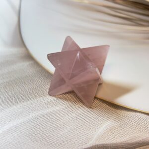 Rose Quartz Merkaba Star