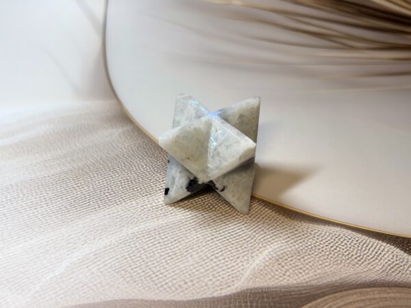 Rainbow Moonstone Merkaba Star