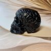 Obsidian Flower Skull