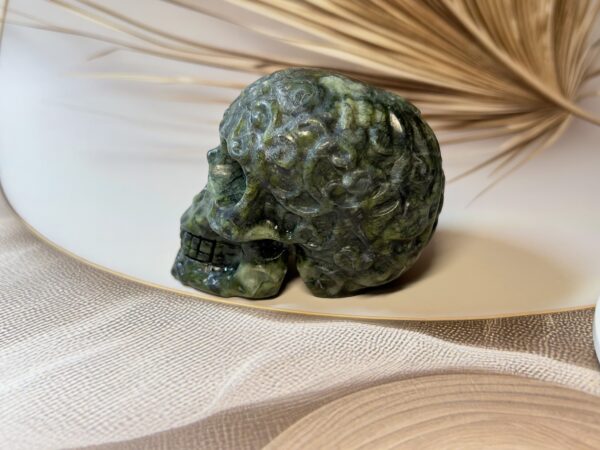 IMG_3627 Green Jade Flower Skull