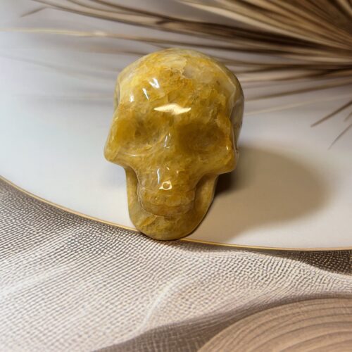 Golden Healer Quartz Skull
