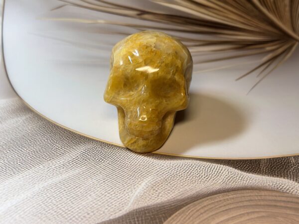 Golden Healer Quartz Skull