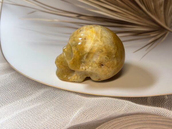 Golden Healer Quartz Skull