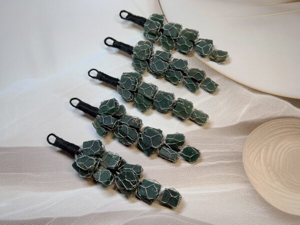 Raw Green Jade Hanger