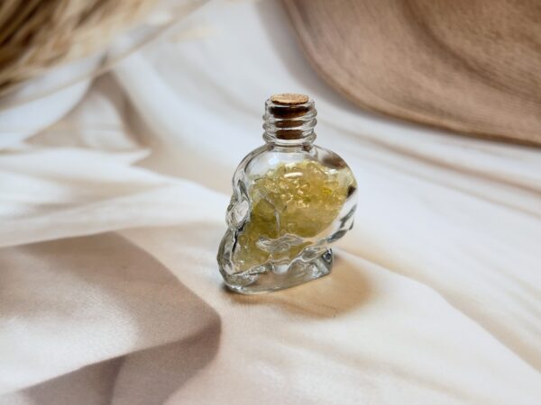 Citrine Skull Wish Bottle