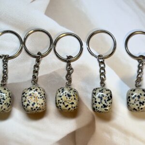 Dalmatian Jasper Keychain