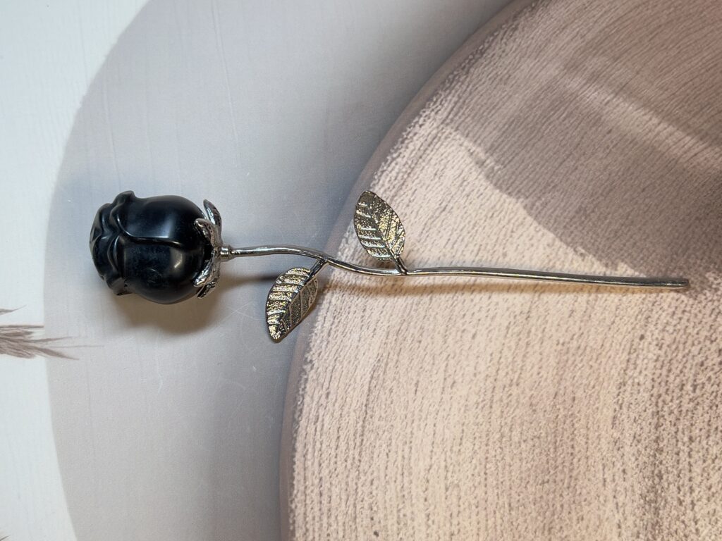 Black Obsidian Rose