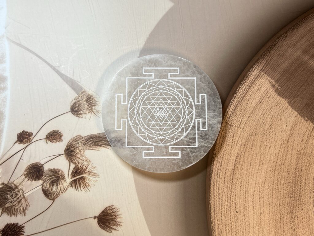 Selenite Plate (Moroccan)