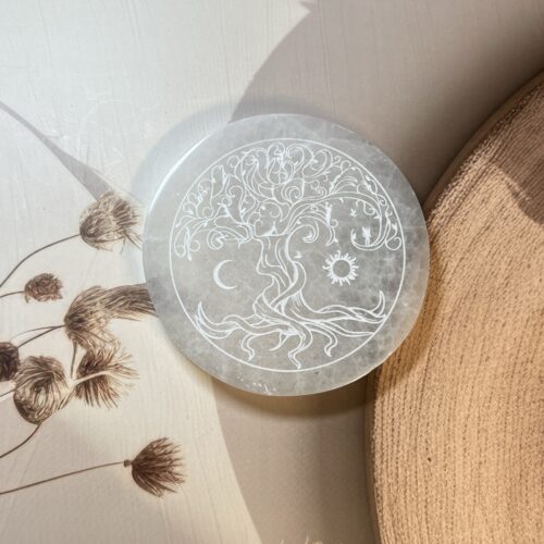 Selenite Plate (Moroccan)