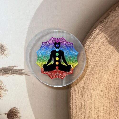 Selenite Plate (7 Chakra)