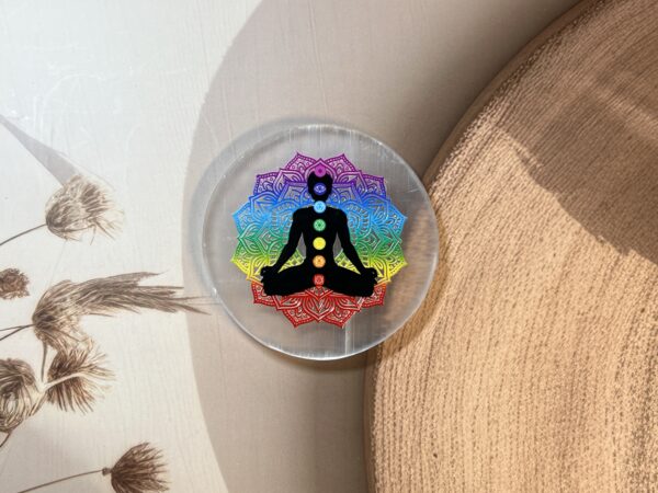 Selenite Plate (7 Chakra)