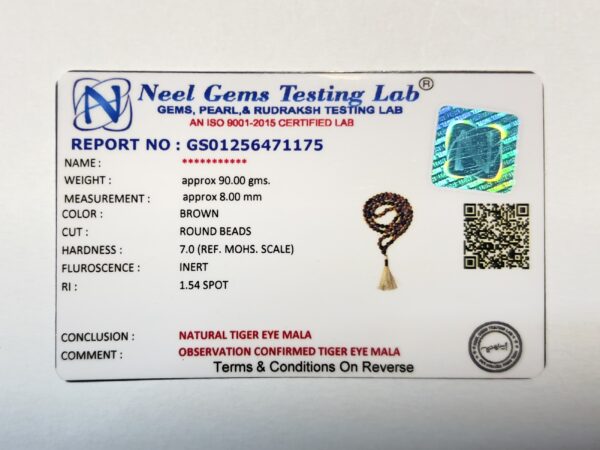 Tiger Eye Mala