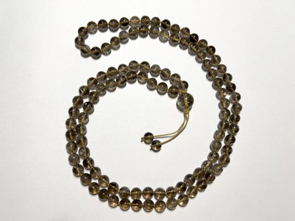 Smoky Satyaloka Azeztulite Quartz Mala