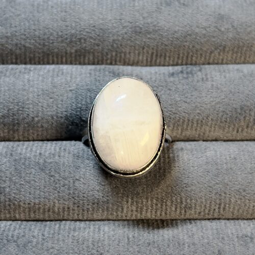Rainbow Moonstone Ring