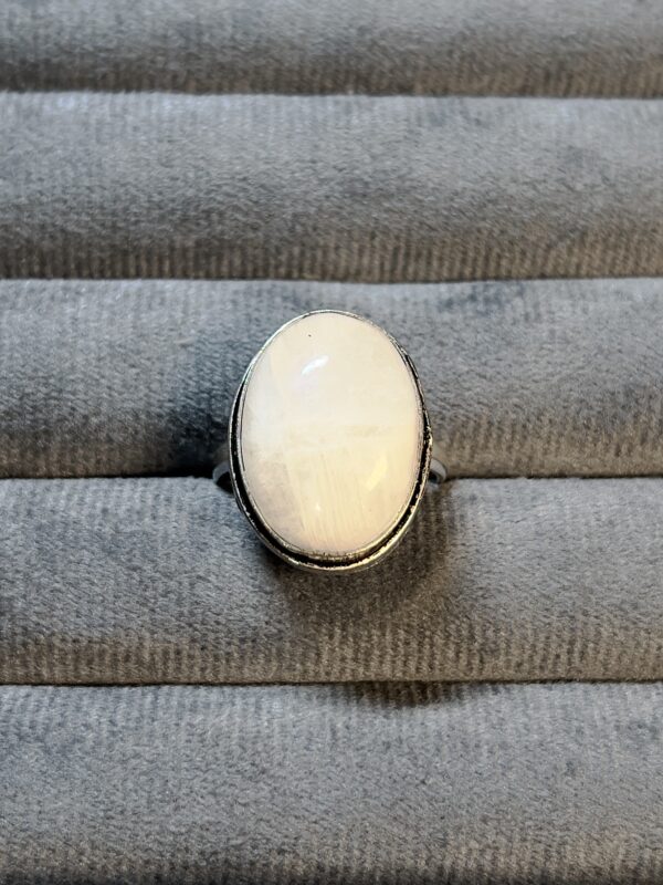 Rainbow Moonstone Ring