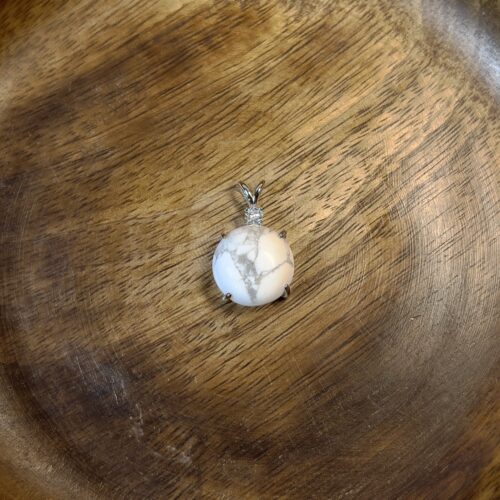 Howlite Round Pendant