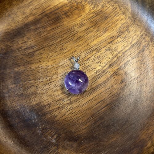 Amethyst Round Pendant