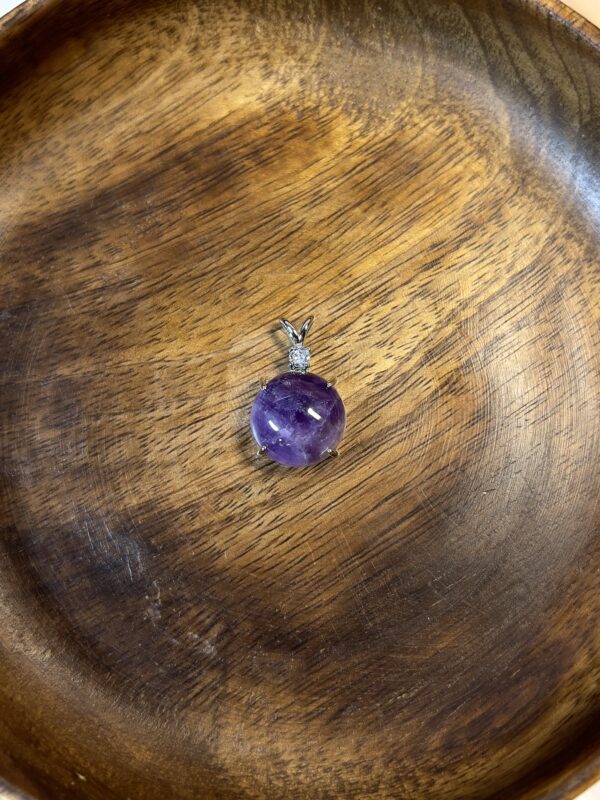 Amethyst Round Pendant