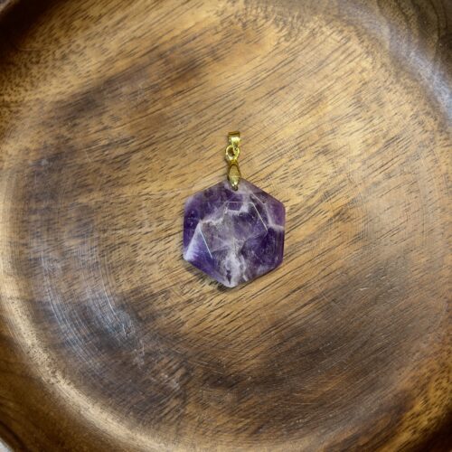 Amethyst Hexagon Pendant