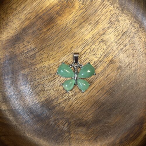 Green Aventurine Butterfly Pendant