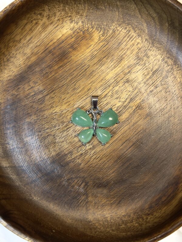 Green Aventurine Butterfly Pendant