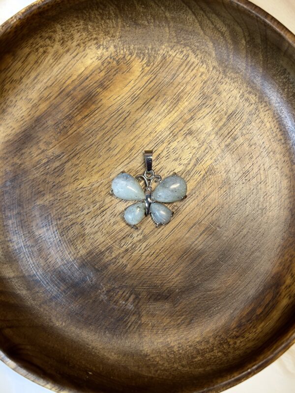 Labradorite Butterfly Pendant
