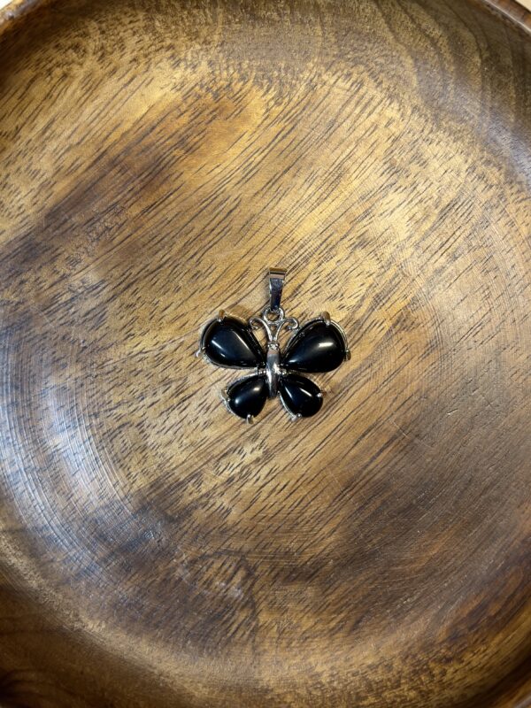 IMG_4045 Black Obsidian Butterfly Pendant