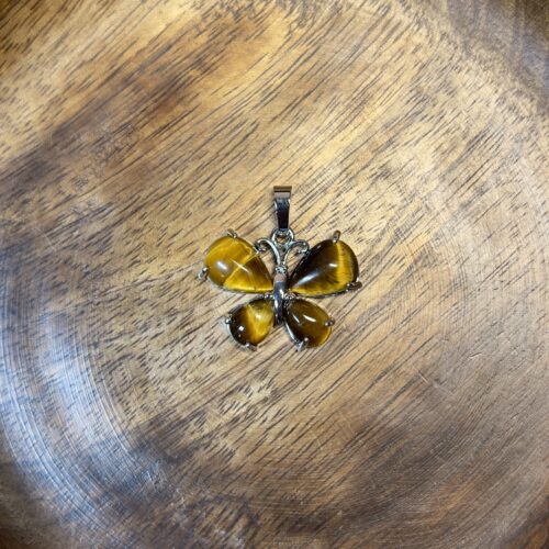 Tiger Eye Butterfly Pendant