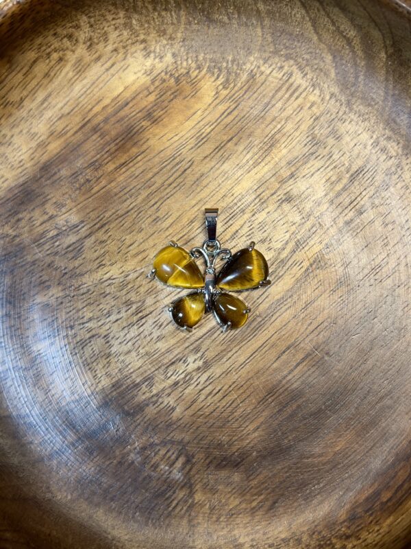 Tiger Eye Butterfly Pendant