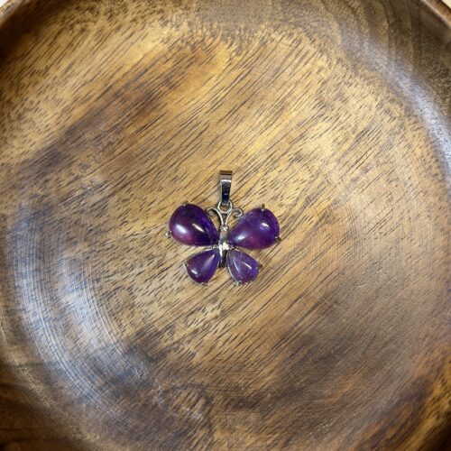 Amethyst Butterfly Pendant