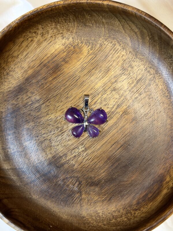 Amethyst Butterfly Pendant