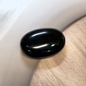 Black Obsidian Palm Stone