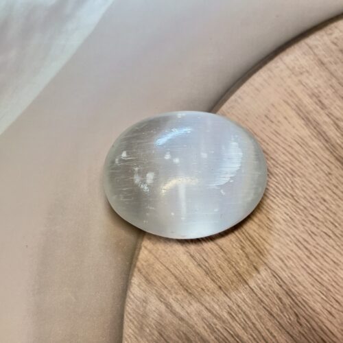 Selenite Palm Stone