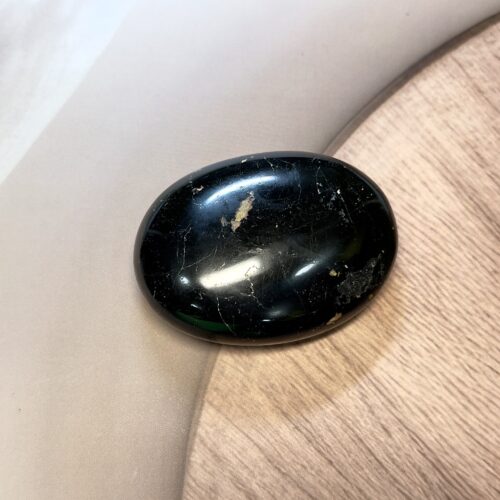 Black Tourmaline Palm Stone 107 GM