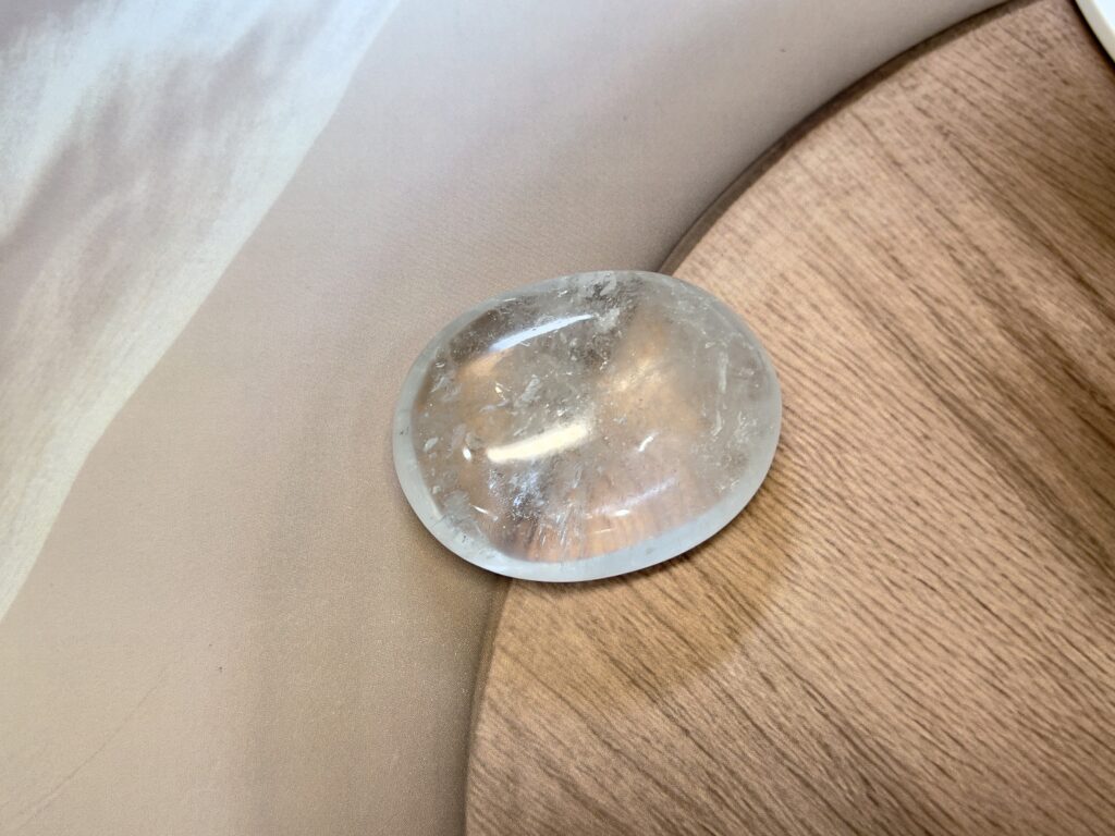 Clear Quartz Palm Stone