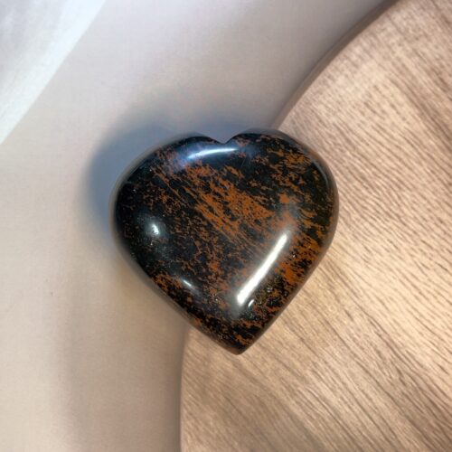 Mahogany Obsidian Heart