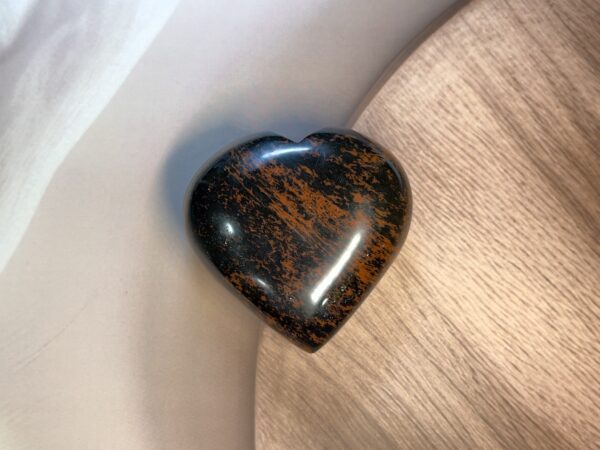 Mahogany Obsidian Heart
