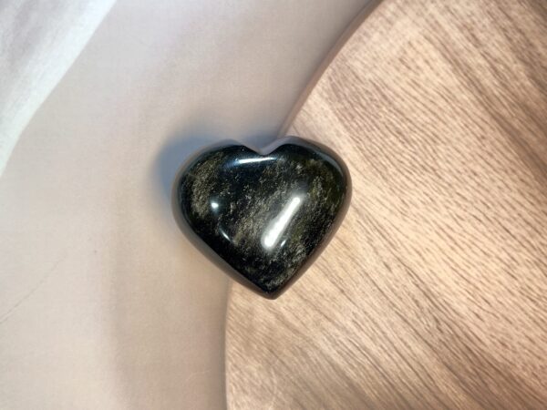 Golden-Sheen Obsidian Heart