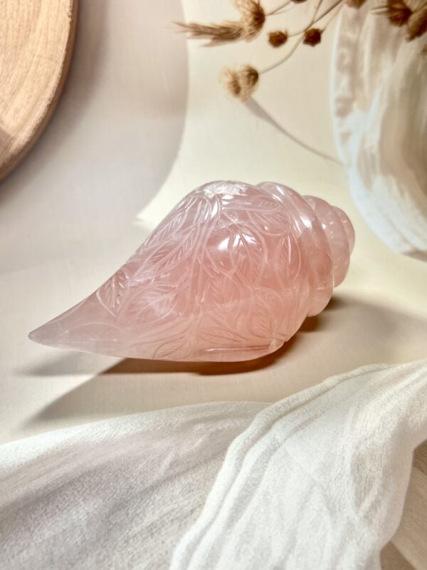 IMG_0052 Rose Quartz Conch/ Shankh
