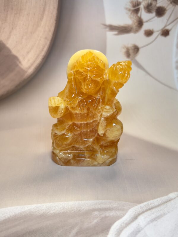 Yellow Calcite Hanuman Ji