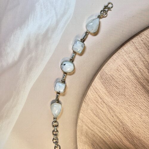 Rainbow Moonstone Lucky Bracelet