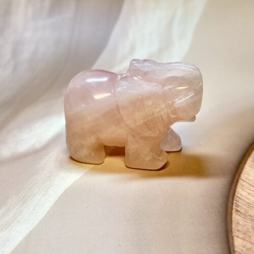 Rose Quartz Elephant