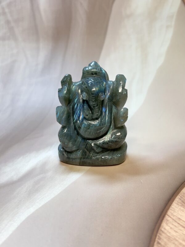 Blue-Flash Labradorite Ganesh Ji
