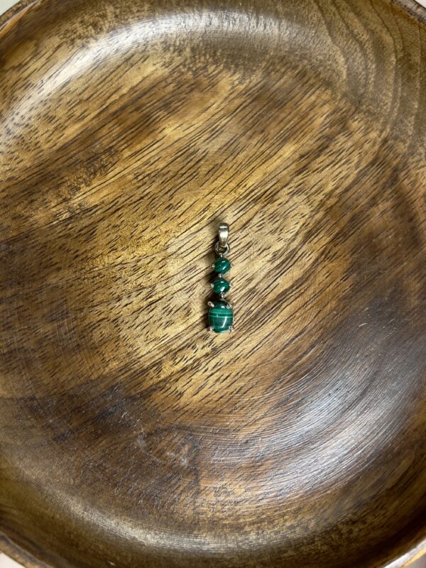 Malachite Triple Stack Pendant