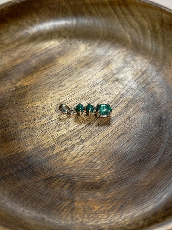 Malachite Triple Stack Pendant