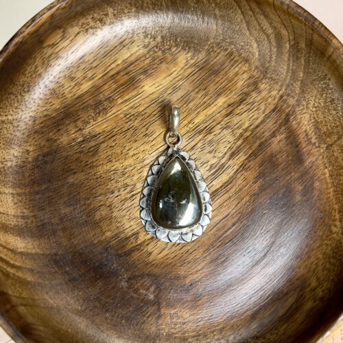 Pyrite Drop Pendant