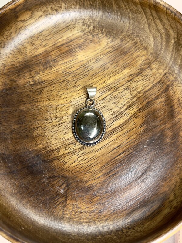 Pyrite Round Pendant